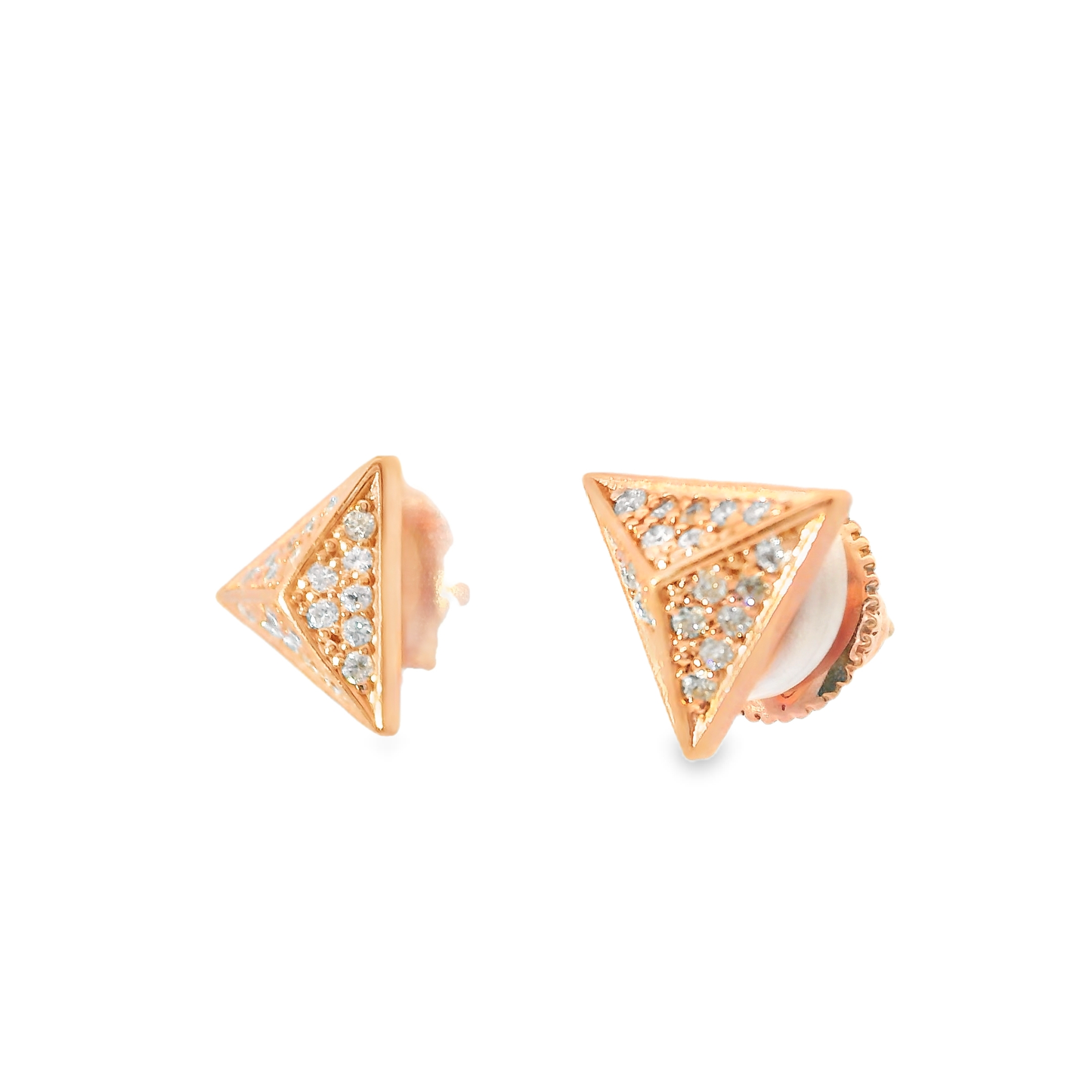 0.28CT Diamond  14k  Gold Earring