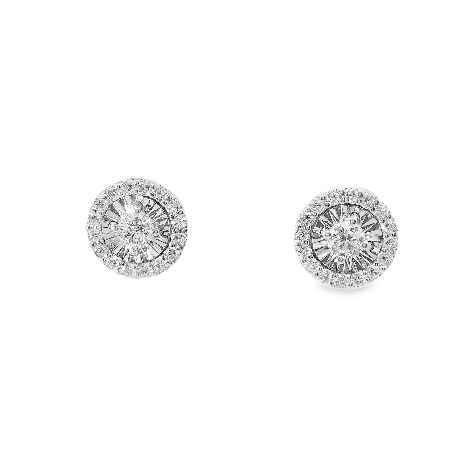 0.50CT Diamond  18k  White Gold Earring