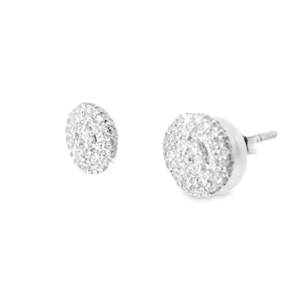 0.71CT Diamond  14k  White Gold Earring