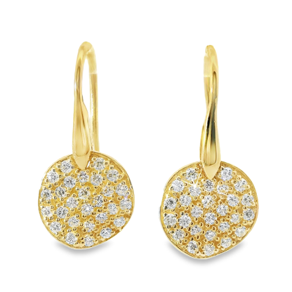 1.11CT  Diamond  14k Gold Earring