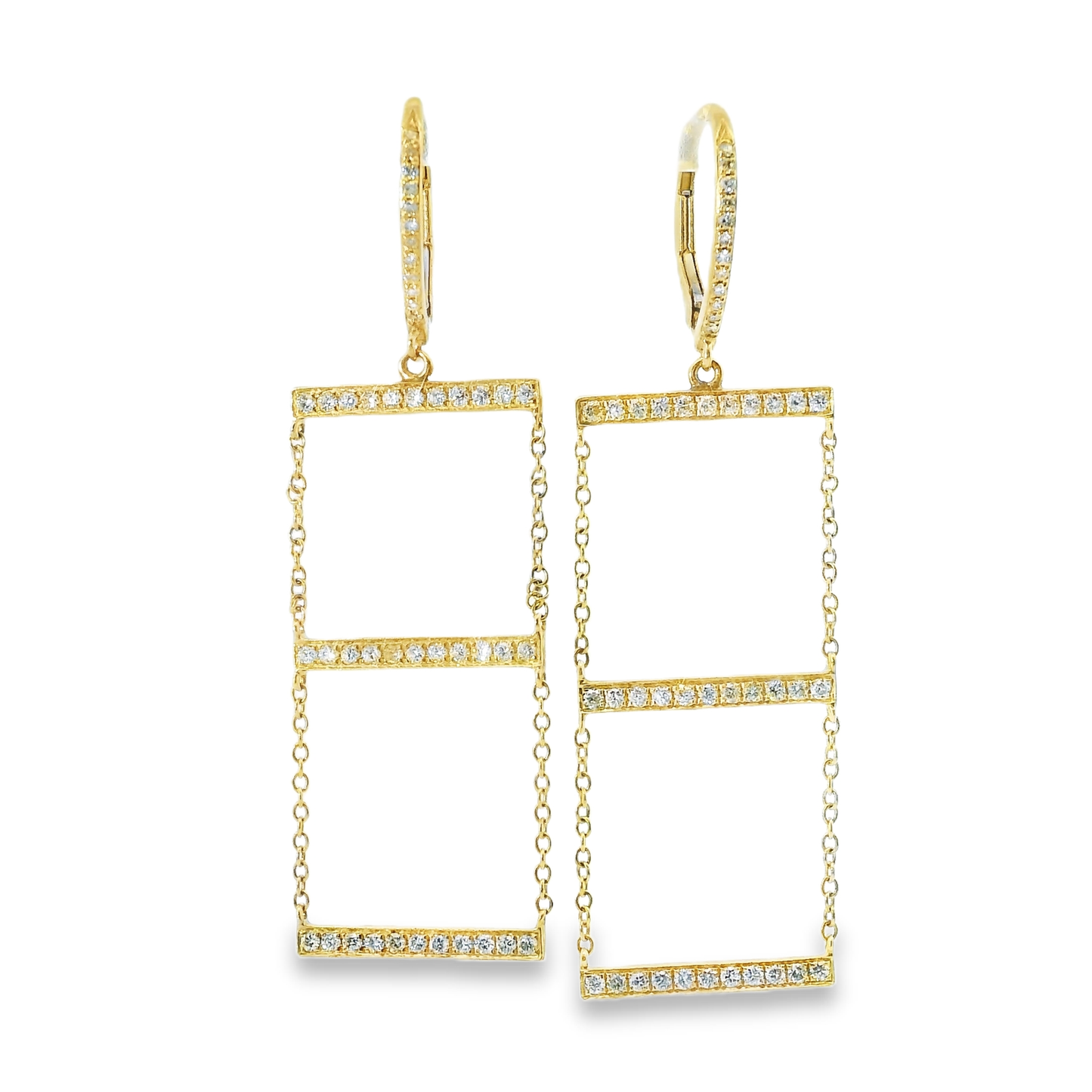 0.55CT Diamond 14k Yellow Gold Earring