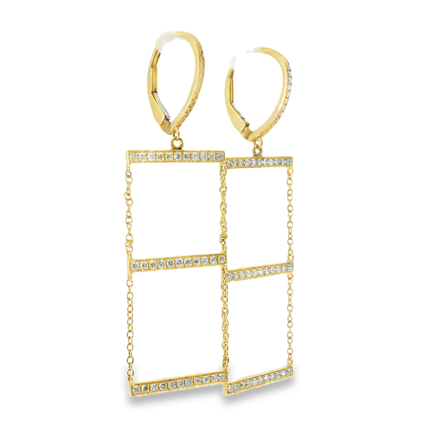 0.55CT Diamond 14k Yellow Gold Earring