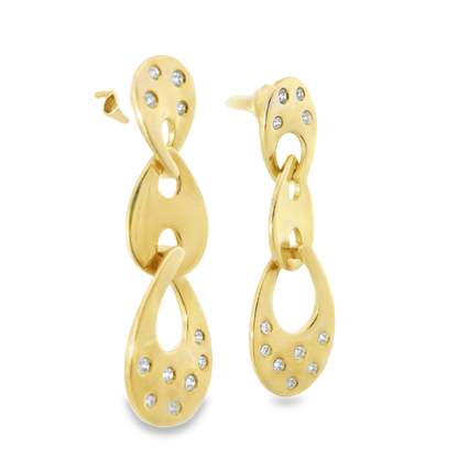 0.21CT Diamond 14k White Gold Earring