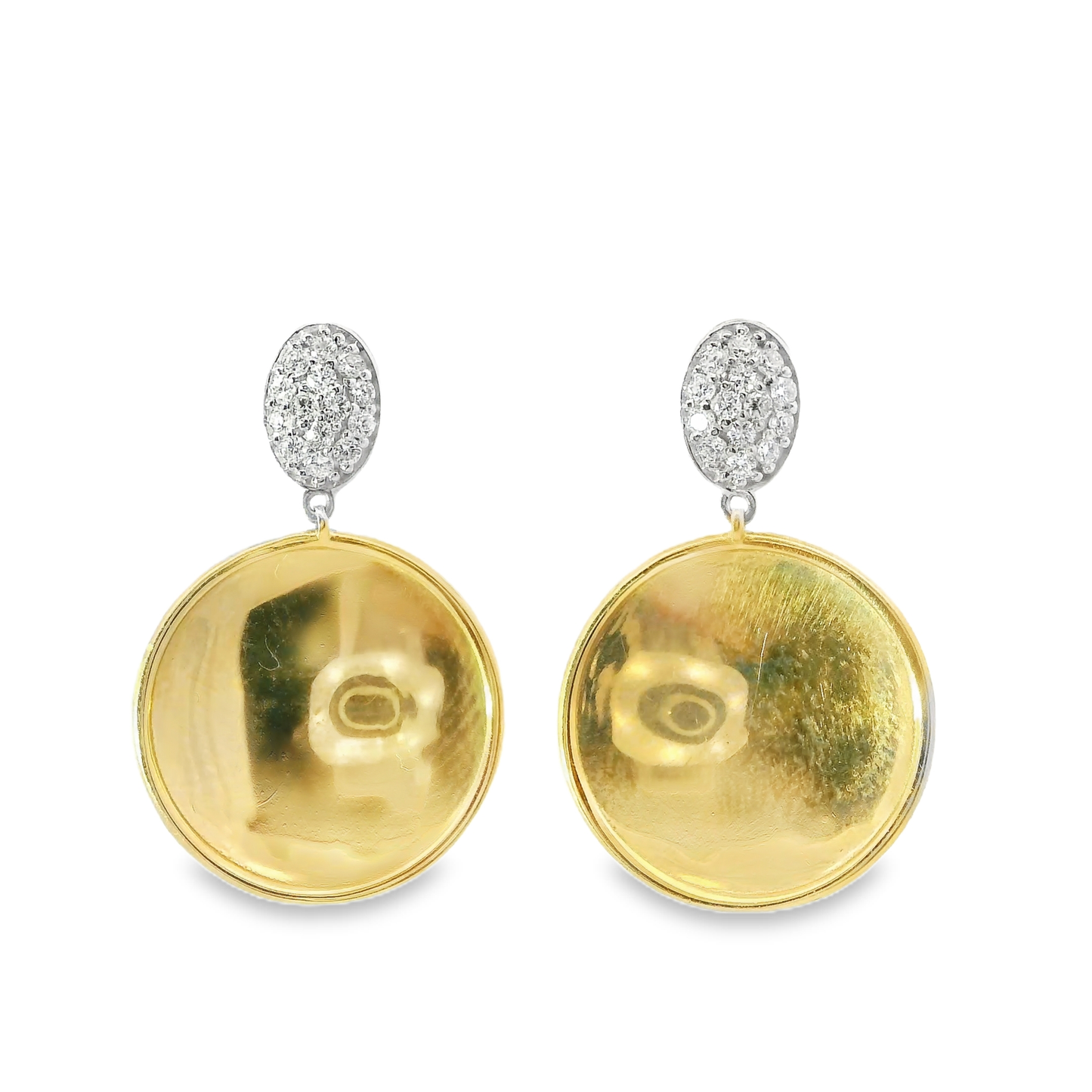 0.20CT Diamond 14k Yellow Gold Earring