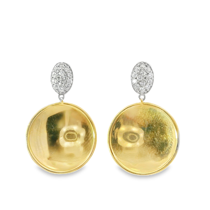 0.20CT Diamond 14k Yellow Gold Earring