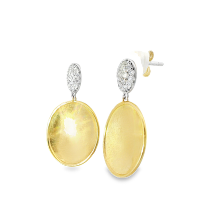 0.20CT Diamond 14k Yellow Gold Earring