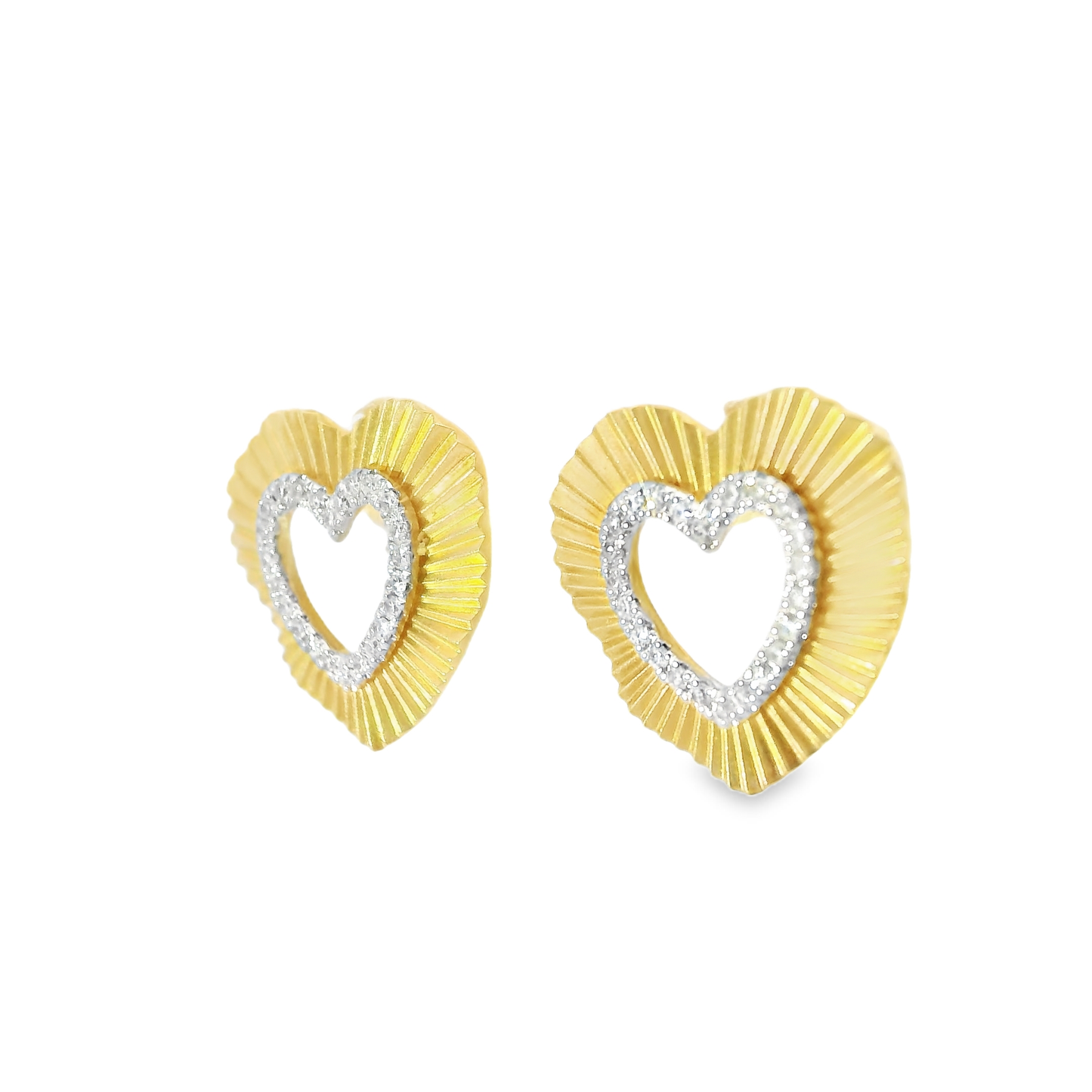 0.16CT Diamond 14k Yellow Gold Earring