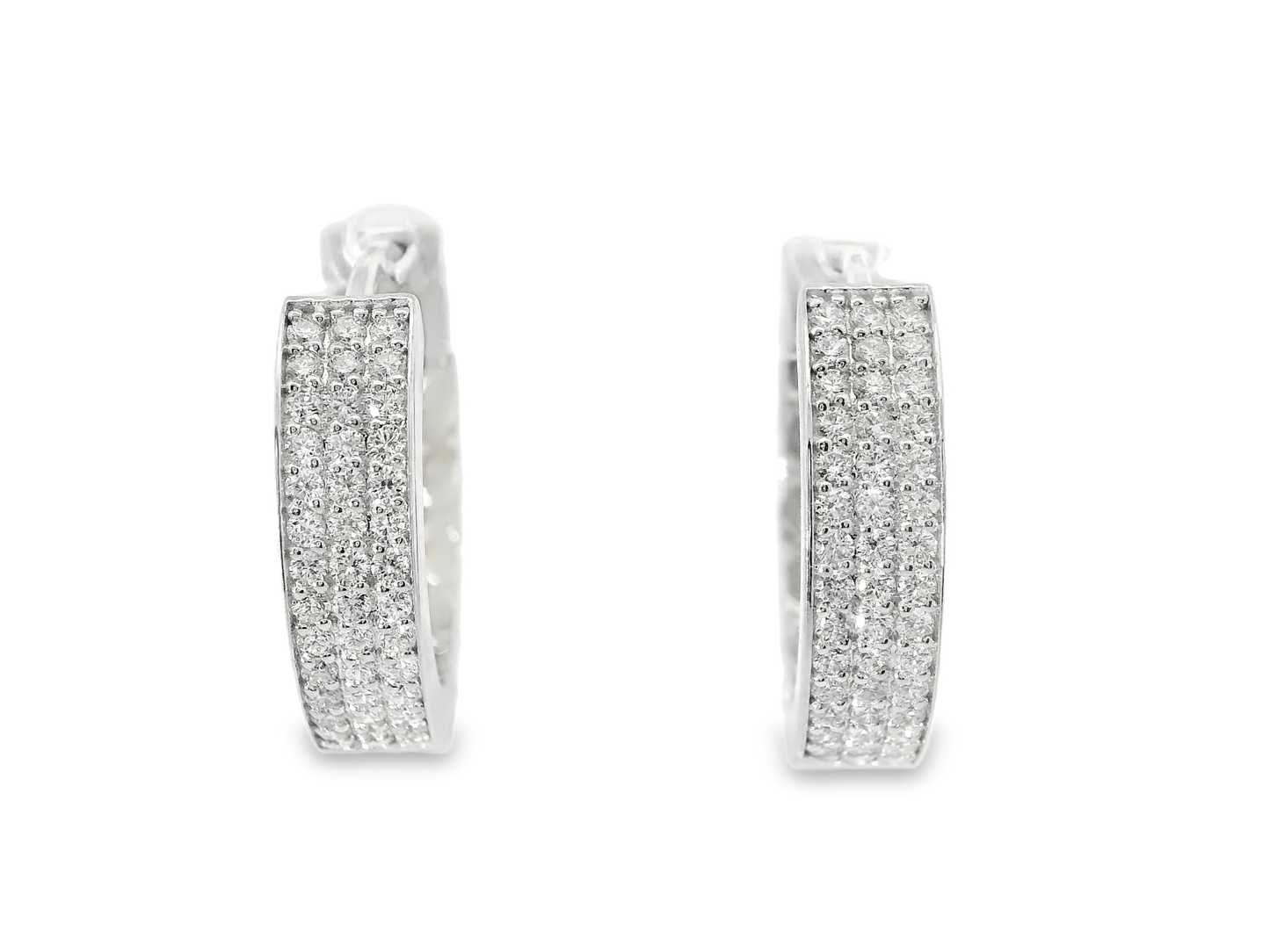 0.33CT Diamond  18k White Gold Earring