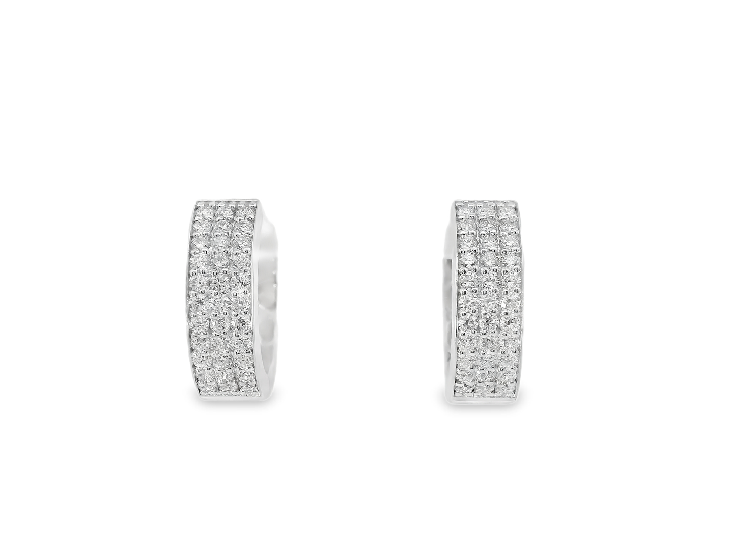 0.49CT Diamond  18k White Gold Earring