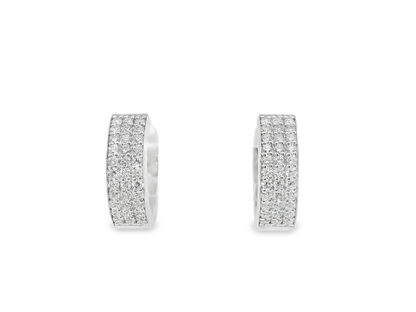 0.49CT Diamond  18k White Gold Earring
