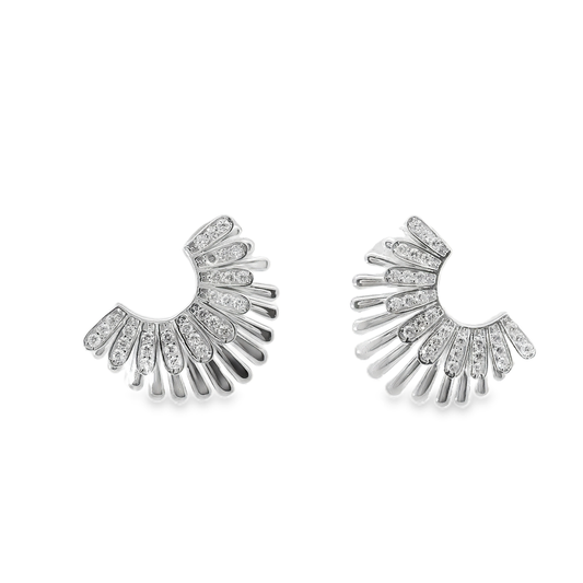 0.34CT Diamond  14k White Gold Earring