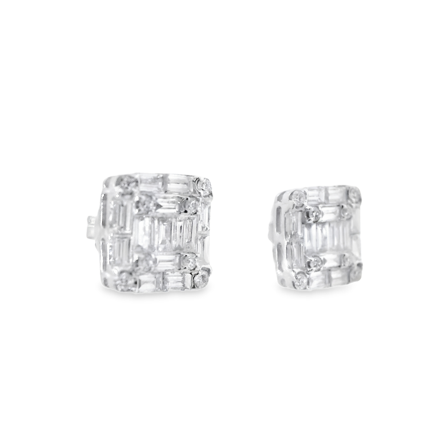 1.25CT Diamond  18k White Gold Earring