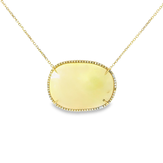 0.30CT Diamond with  Sapphire 14k Yellow Gold