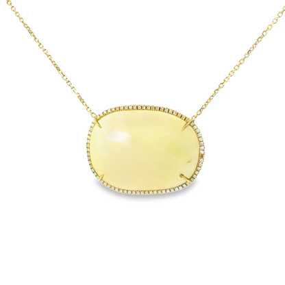 0.30CT Diamond with  Sapphire 14k Yellow Gold