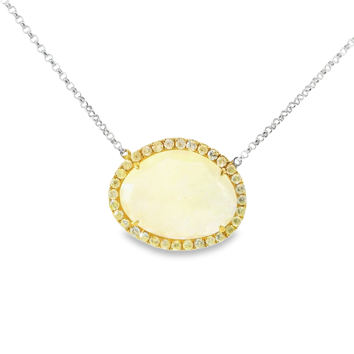 10.50ct diamond pendant in 18k white gold – Niara