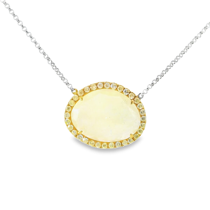 10.50ct diamond pendant in 18k white gold – Niara