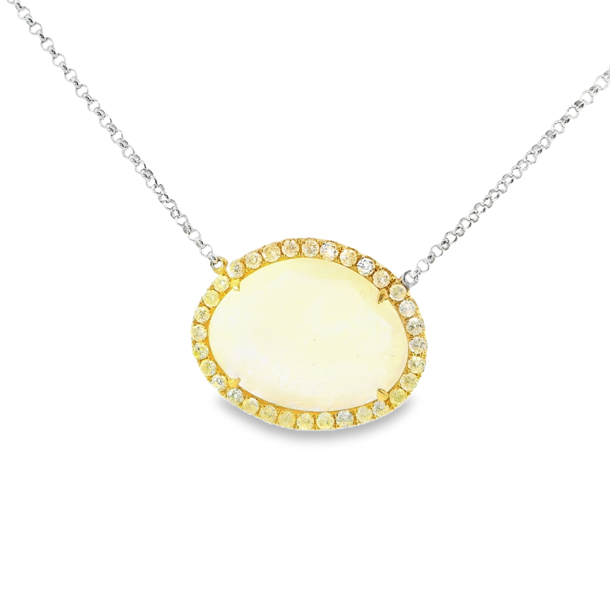 10.50ct diamond pendant in 18k white gold – Niara