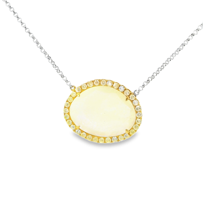 10.50ct diamond pendant in 18k white gold – Niara