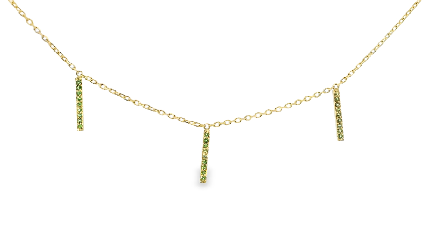 0.16CT Tsavorite Stone 14k Yellow Gold