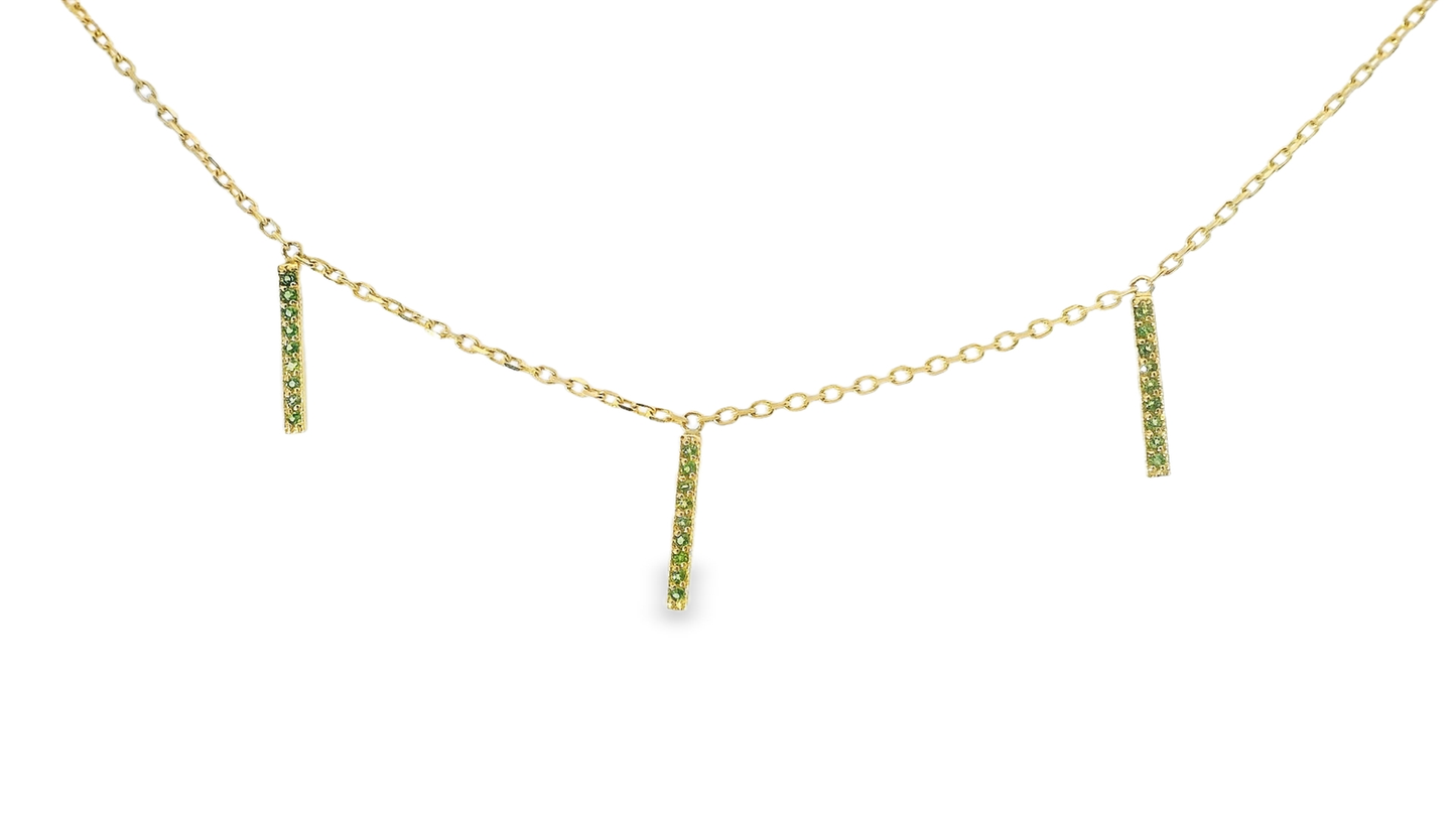 0.16CT Tsavorite Stone 14k Yellow Gold