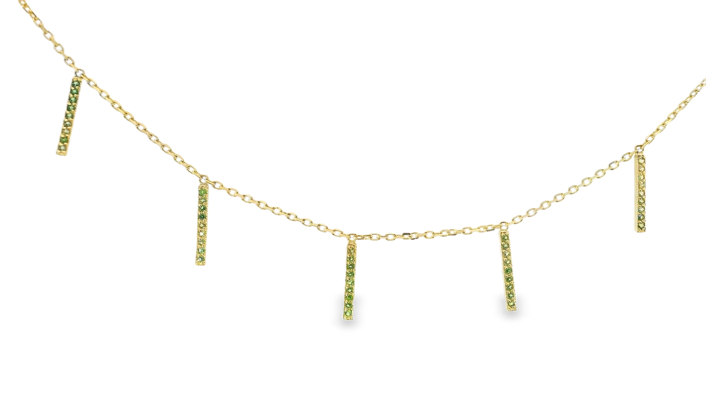 0.25CT Tsavorite Stone 14k Yellow Gold