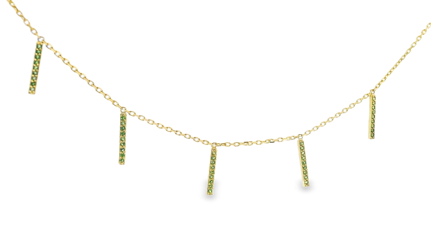 0.25CT Tsavorite Stone 14k Yellow Gold