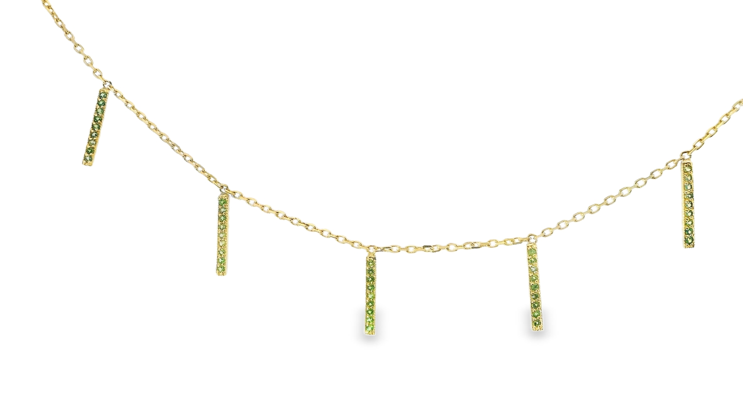 0.25CT Tsavorite Stone 14k Yellow Gold