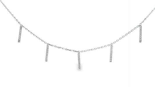 0.33ct sapphire pendant in 14k white gold – Niara