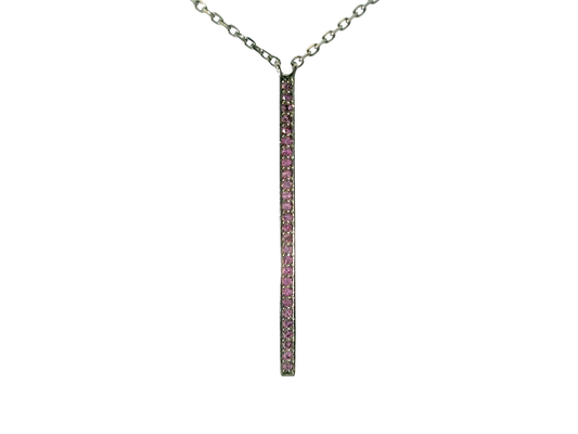 0.30CT Pink Sapphire Pendant 14k Gold