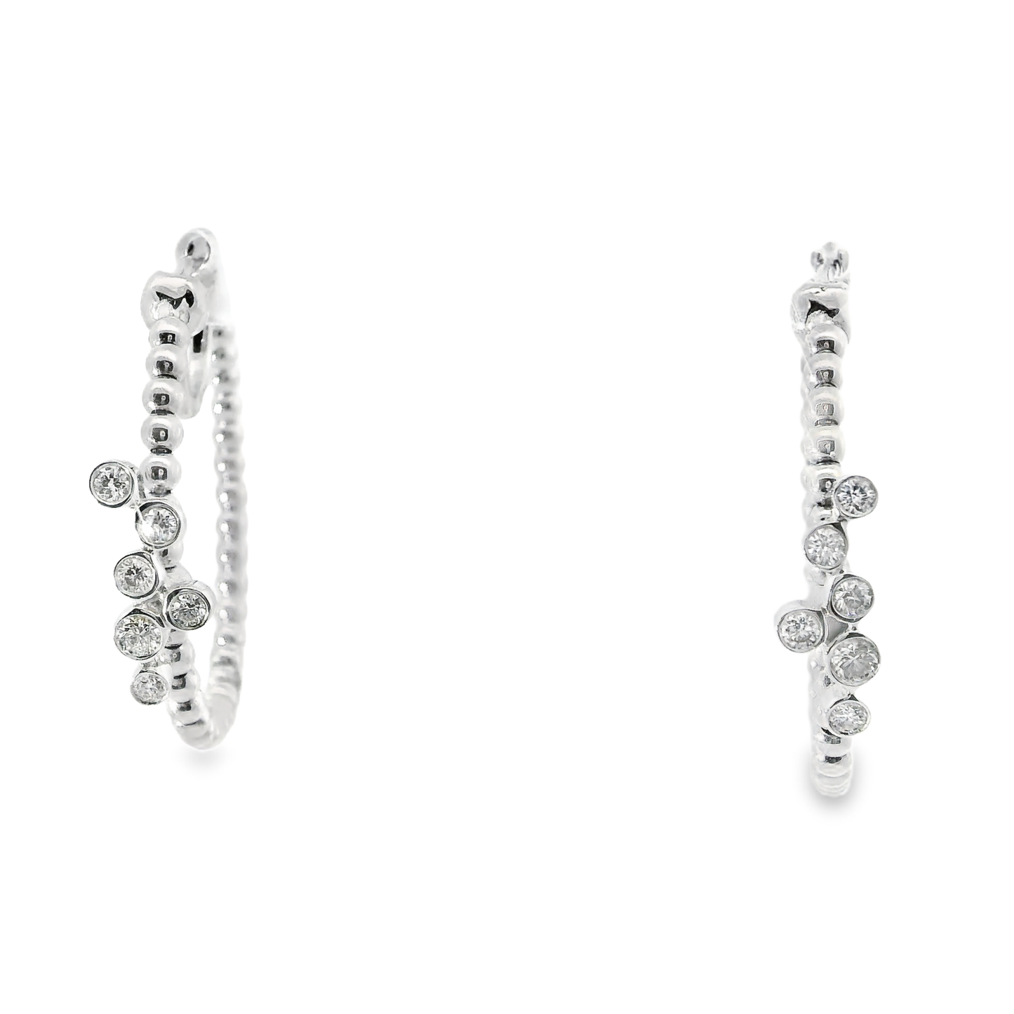 0.35CT Diamond  18k White Gold Earring