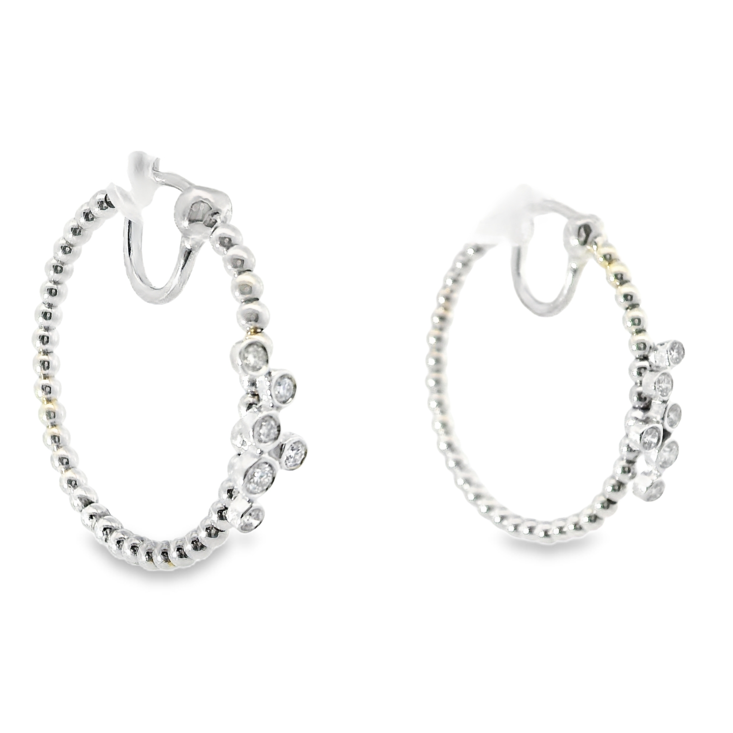 0.35CT Diamond  18k White Gold Earring