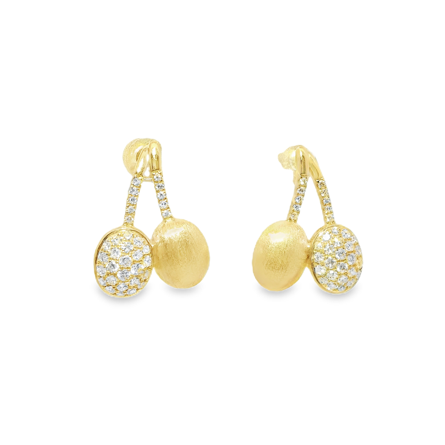 0.34CT Diamond  14k Yellow Gold Earring