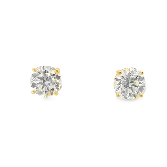 2.03CT Lab Diamond Martini Stud 14k White Gold Earring