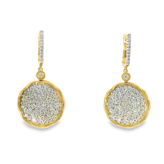 2.40Ct Diamond 14k Rose Gold Earring