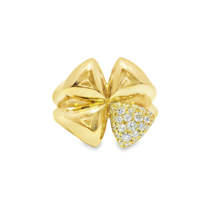 0.33CT Diamond Ring 14k Yellow Gold