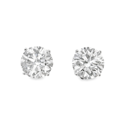 8.74CT Lab Diamond Stud Earring 14k White Gold