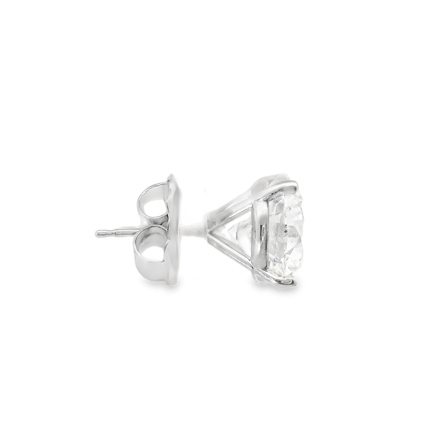 8.74CT Lab Diamond Stud Earring 14k White Gold