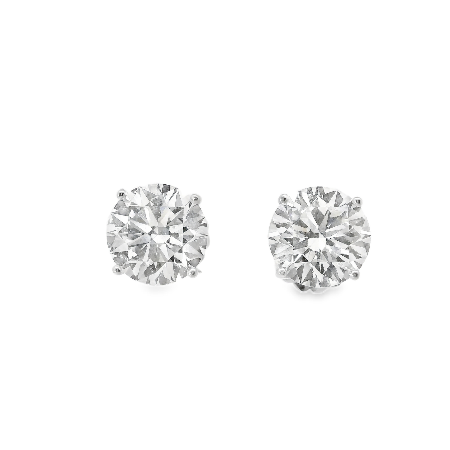 8.74CT Lab Diamond Stud Earring 14k White Gold