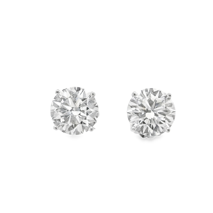 8.74CT Lab Diamond Stud Earring 14k White Gold