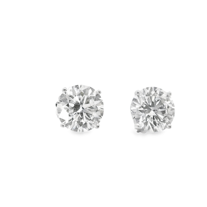 8.74CT Lab Diamond Stud Earring 14k White Gold