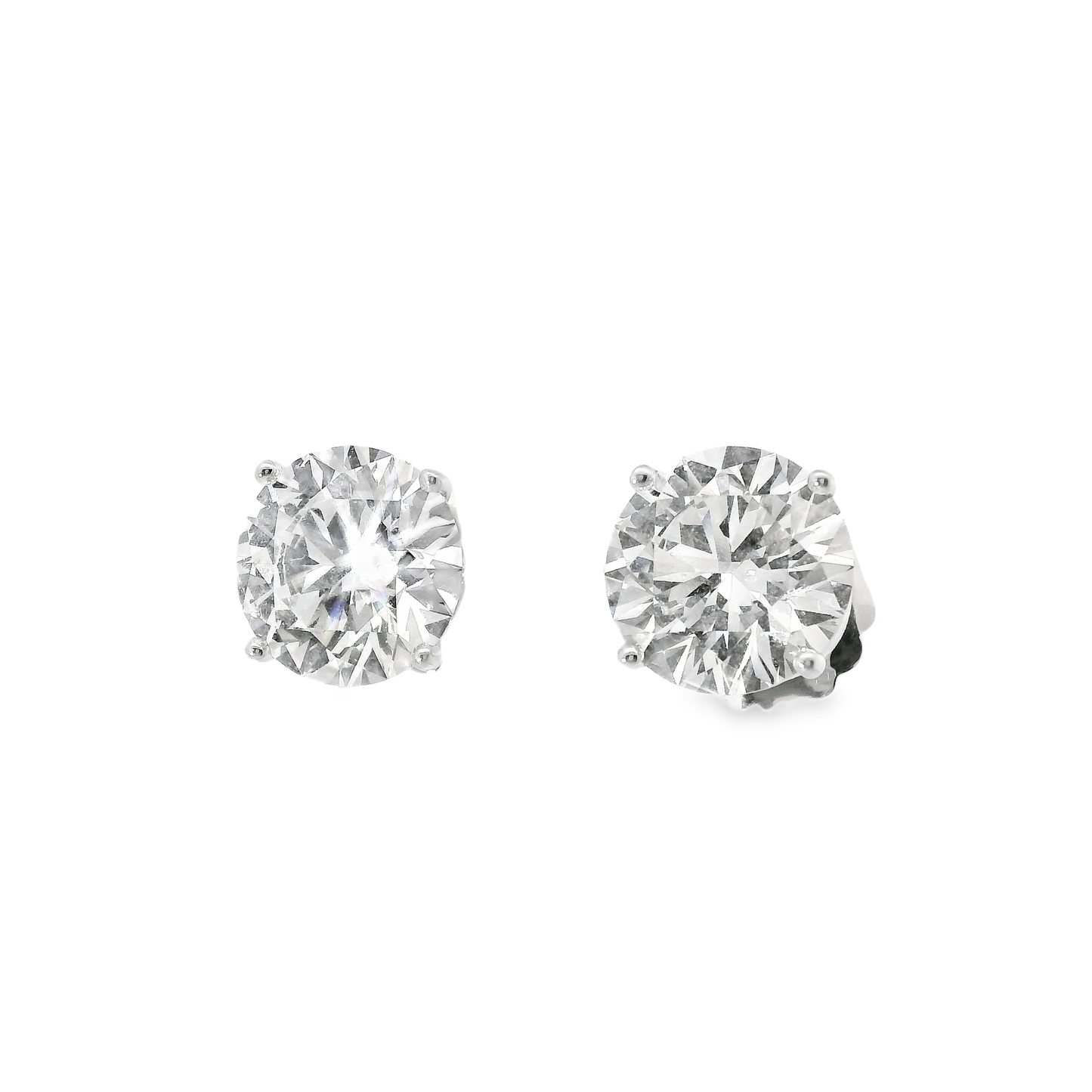 8.74CT Lab Diamond Stud Earring 14k White Gold