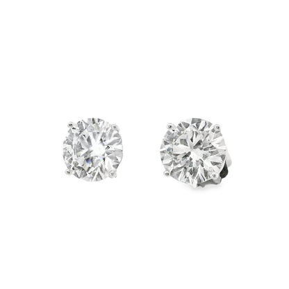 8.74CT Lab Diamond Stud Earring 14k White Gold