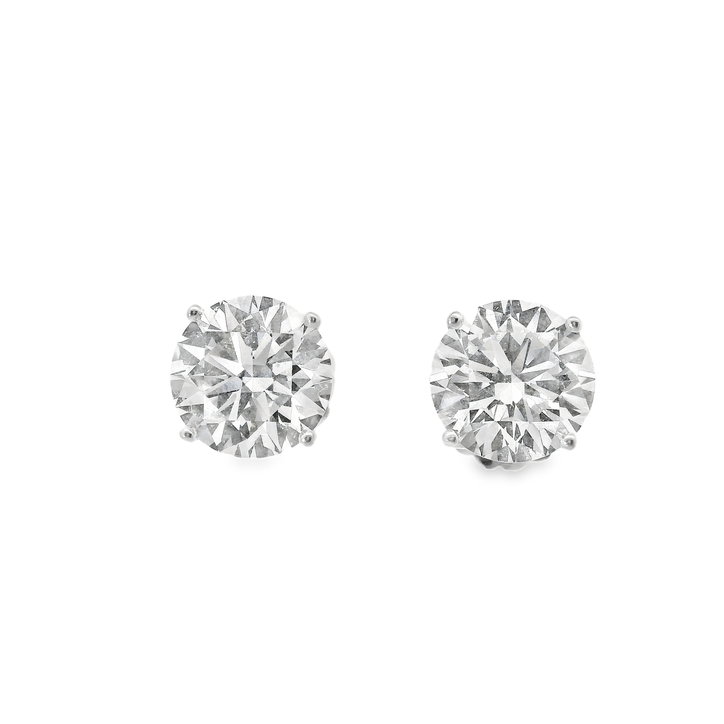 8.74CT Lab Diamond Stud Earring 14k White Gold