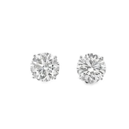 8.74CT Lab Diamond Stud Earring 14k White Gold