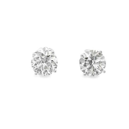 6.00CT Lab Diamond Stud Earring 14k White Gold