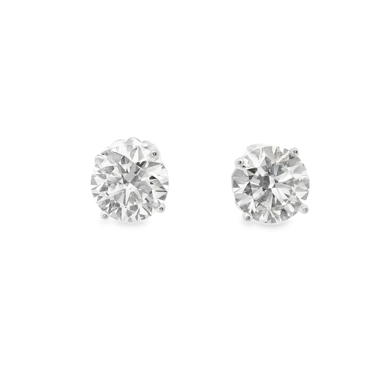 6.00CT Lab Diamond Stud Earring 14k White Gold
