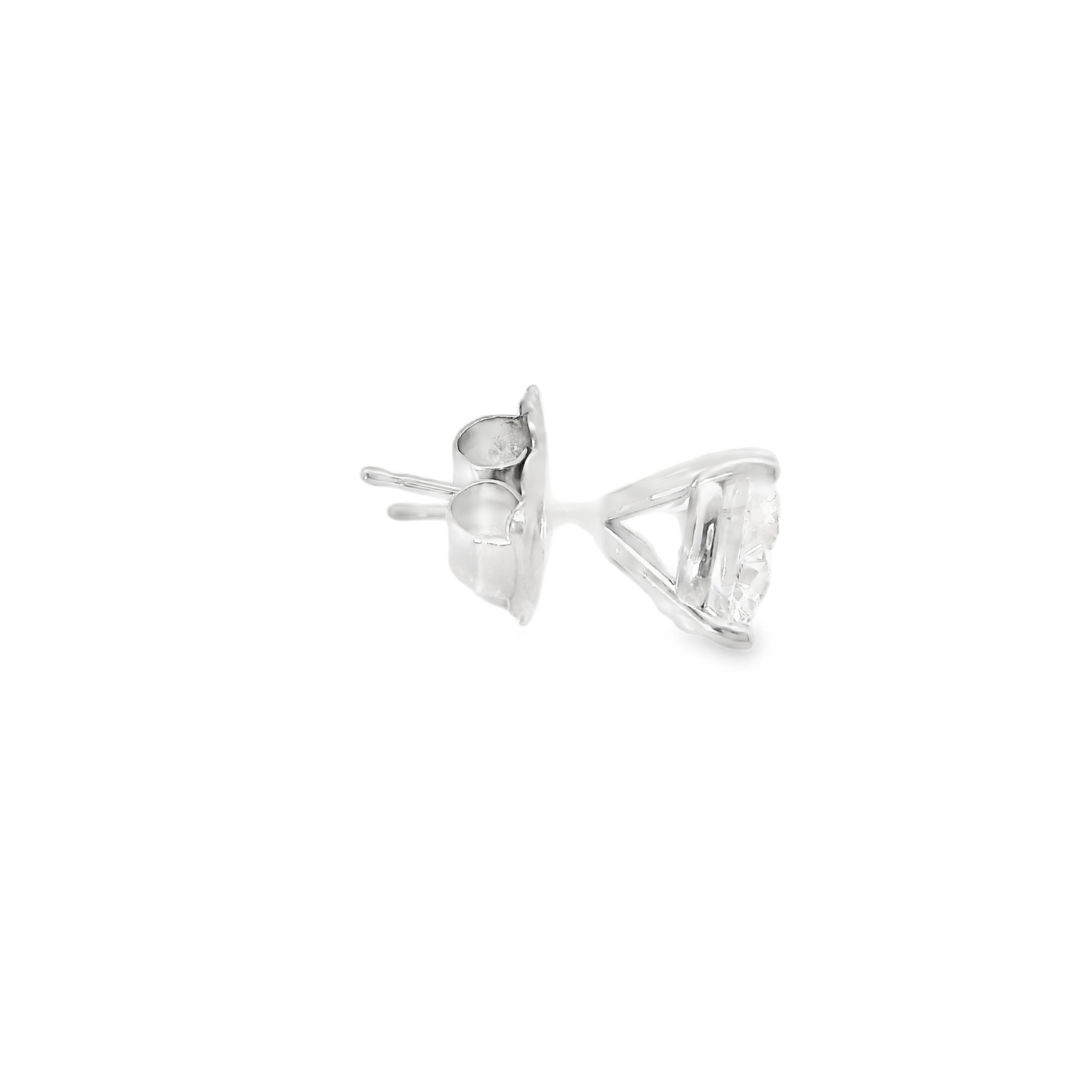 6.00CT Lab Diamond Stud Earring 14k White Gold