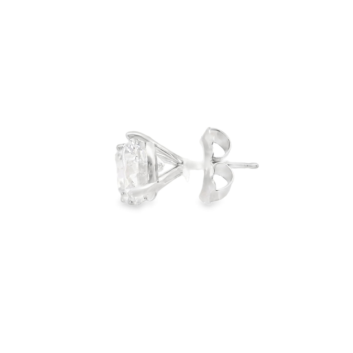 6.00CT Lab Diamond Stud Earring 14k White Gold