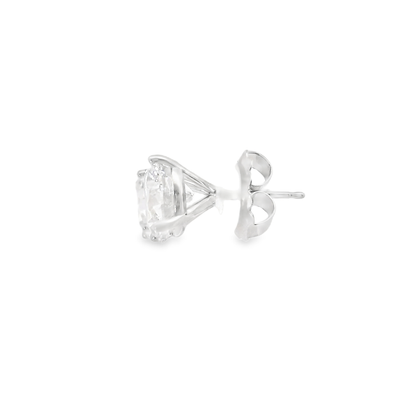 6.00CT Lab Diamond Stud Earring 14k White Gold