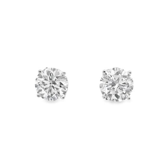 5.01CT Lab Diamond Stud Earring 14k White Gold